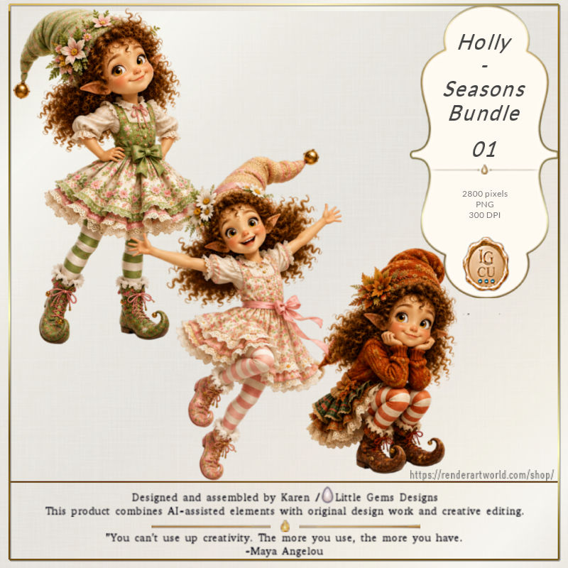 (image for) Holly | CU | Character | Seasons Bundle 01